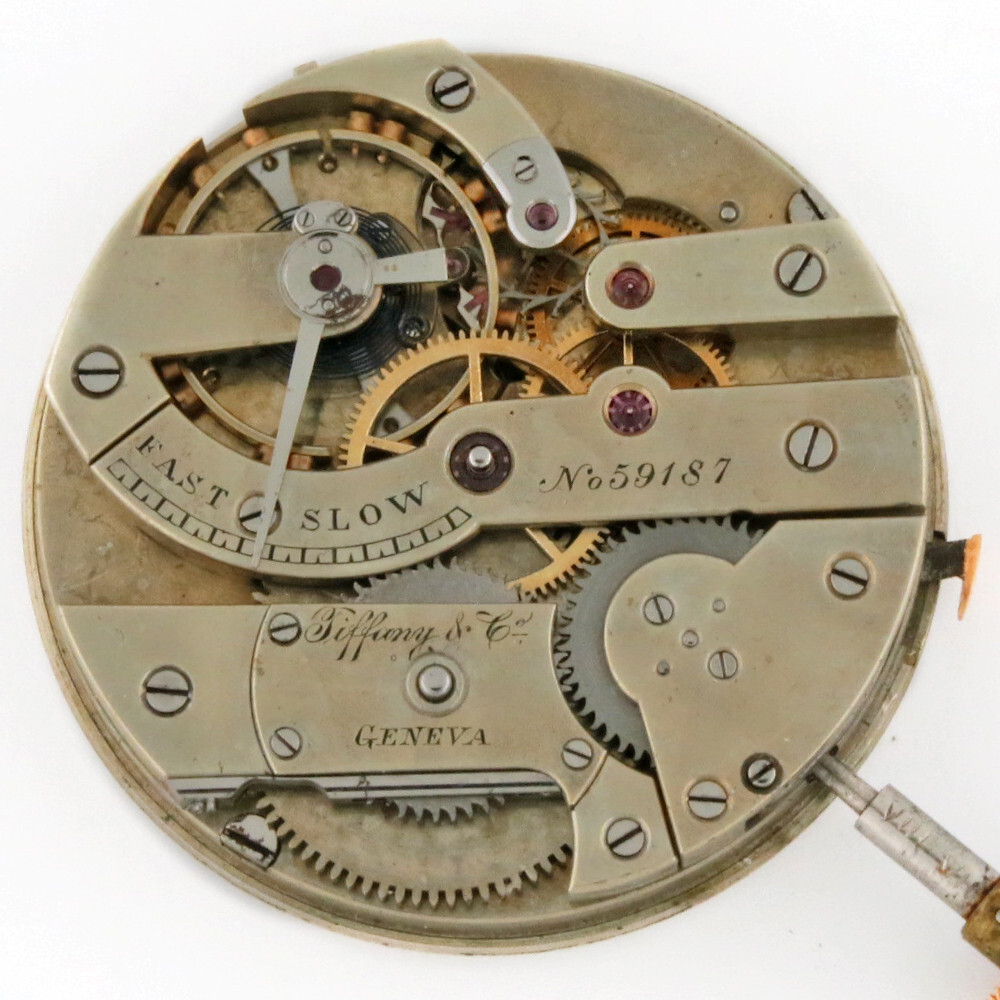 Patek Philippe Tiffany & Co Wolf Teeth Pocket Watch Hunter Case HC