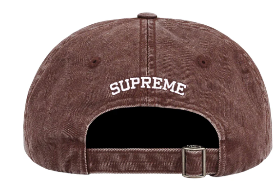 Supreme Pigment Print S Logo 6-Panel Hat Cap Brown FW23 100