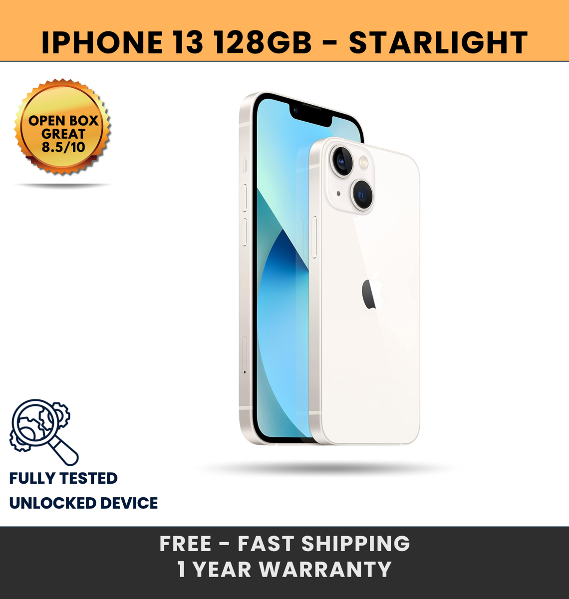 Apple iPhone 13 128GB スターライト バッテリー100% 4 Apple iPhone