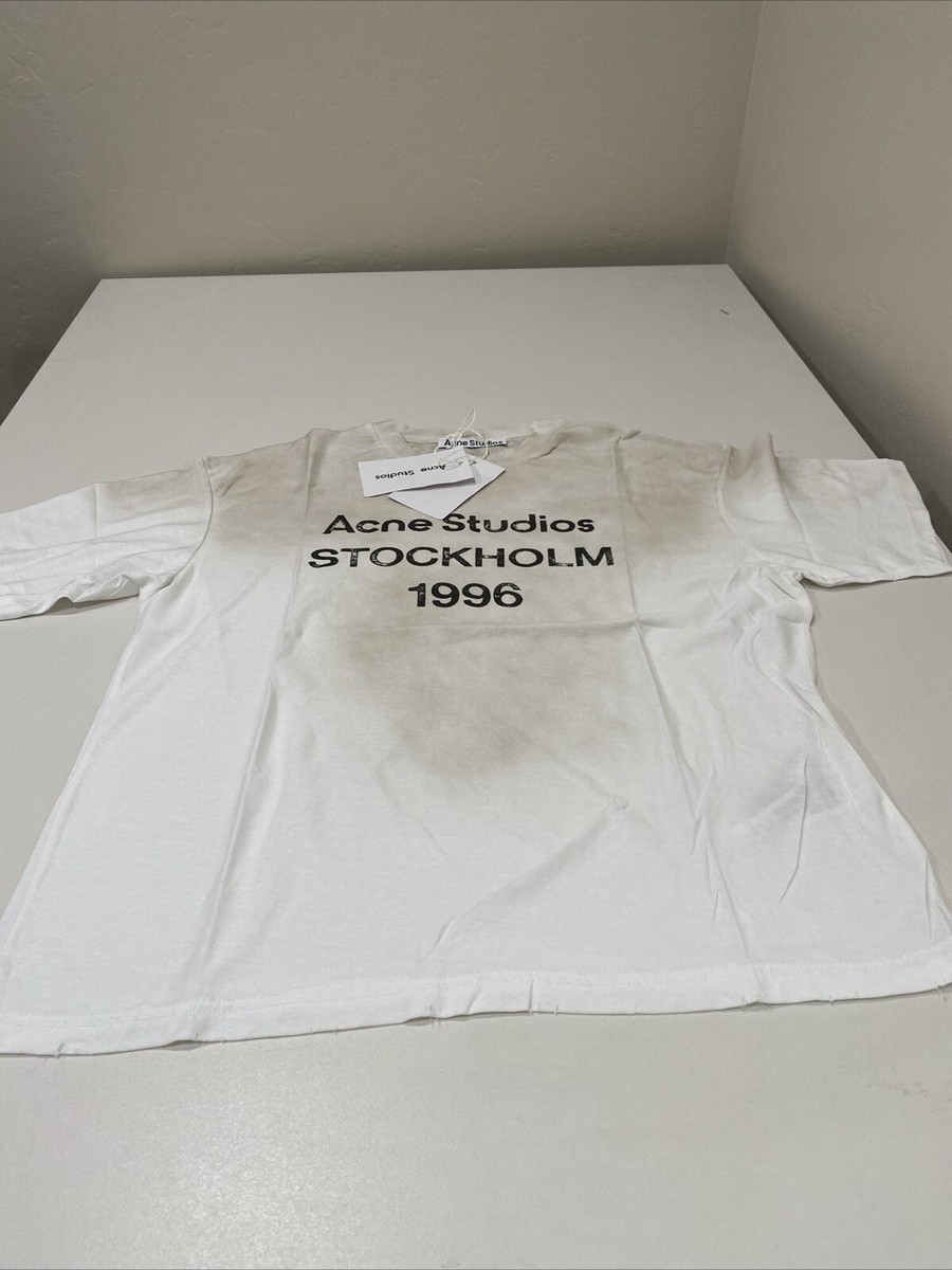 Acne Studios Logo T-Shirt 'Dusty White' Size XS | eBay