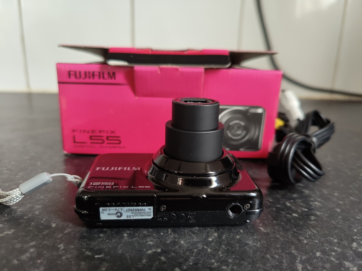 Fujifilm FinePix L55 12.0MP Digital Camera - Red for sale online