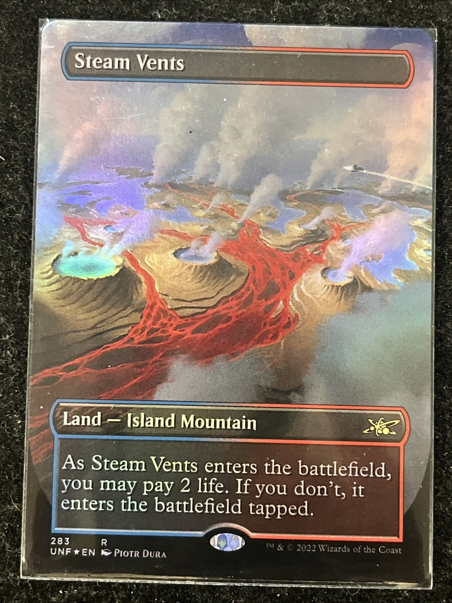 MTG 蒸気孔 英語版 ギャラクシーFoil Unfinity MTG Steam Vents 蒸気孔