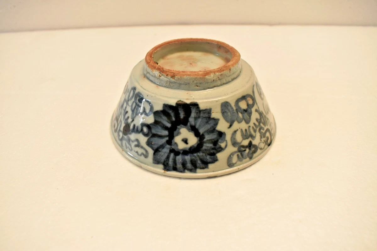 蓝色陶瓷1900-1940 中国古董碗| eBay