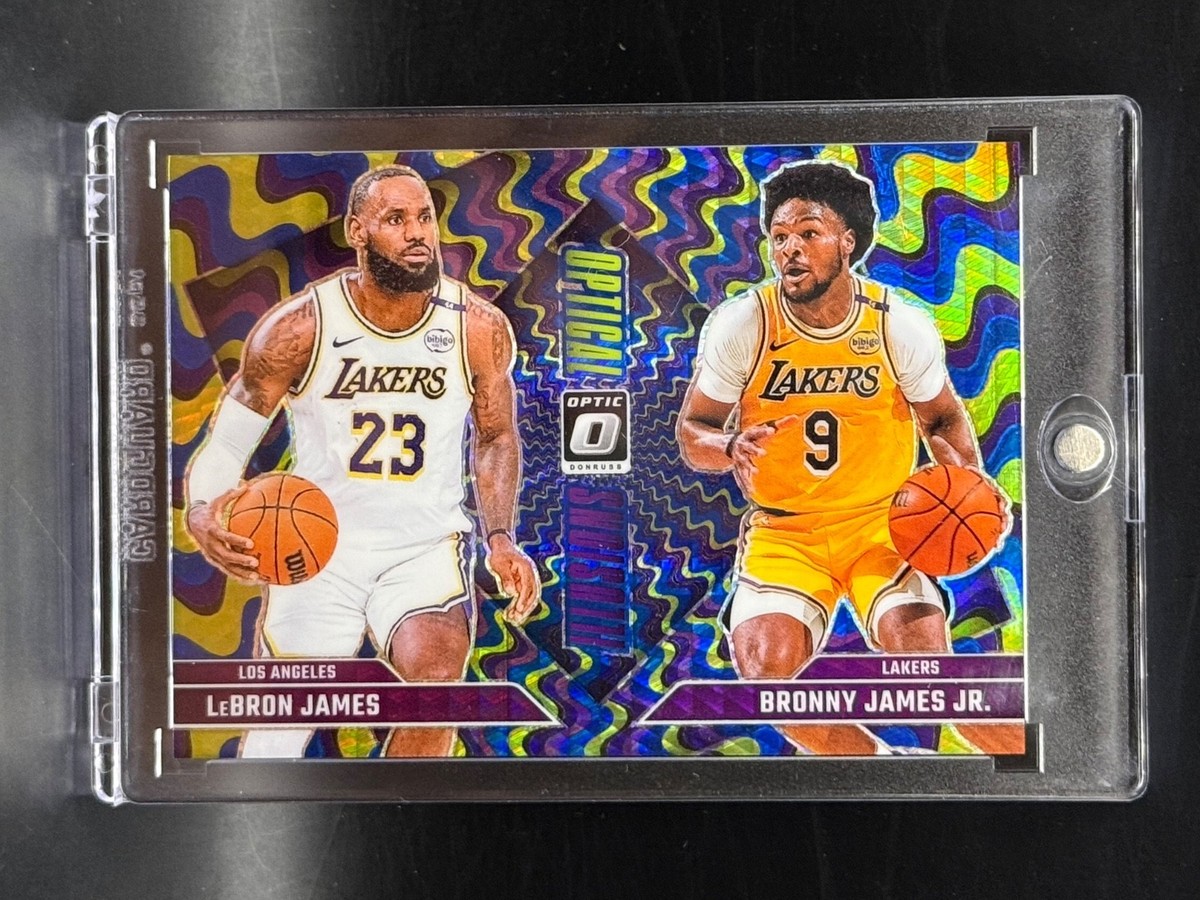 2024 Optic #2 LeBron James - Bronny Jr. RC Rookie Card Optical