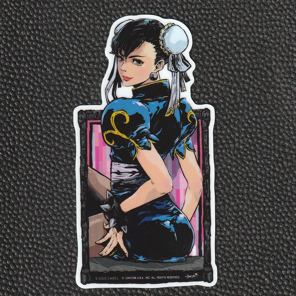 CAPCOM x B-Side Label Sticker STREET FIGHTER Chun-Li C Japanese