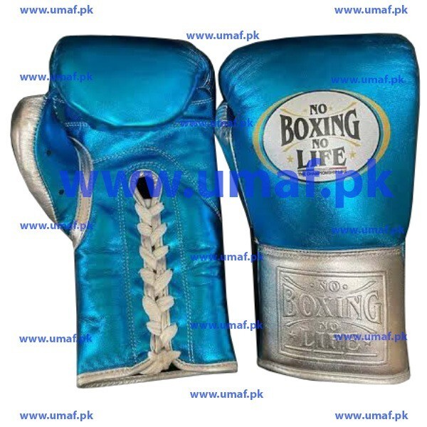 新品】NO BOXING NO LIFE トレーニンググローブメタリックブルー No