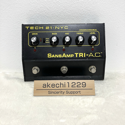TECH21 NYC SansAmp TRI-AC TRI-A.C. Electric Guitar Effect Pedal