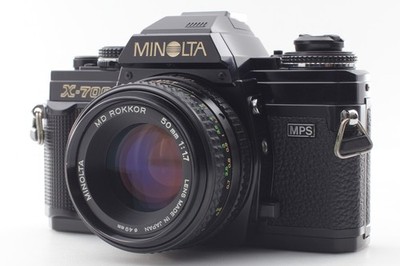 Near MINT ] MINOLTA New X-700 Film Camera Black MD 50mm f/1.7 lens