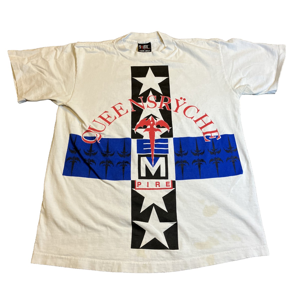 希少 90S QUEENSRYCHE ヴィンテージ バンドTシャツ 当時物 L 希少 90S