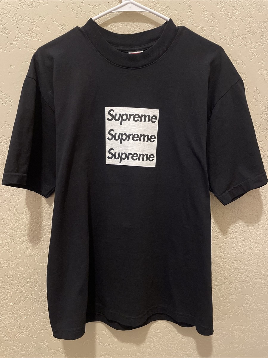 Supreme split logo S/S top black Supreme Split S⁄S Top XL Black