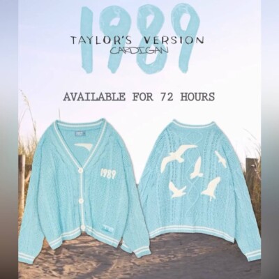 AUTHENTIC Taylor Swift 1989 Cardigan XL/2XL (new/never Opened) | eBay