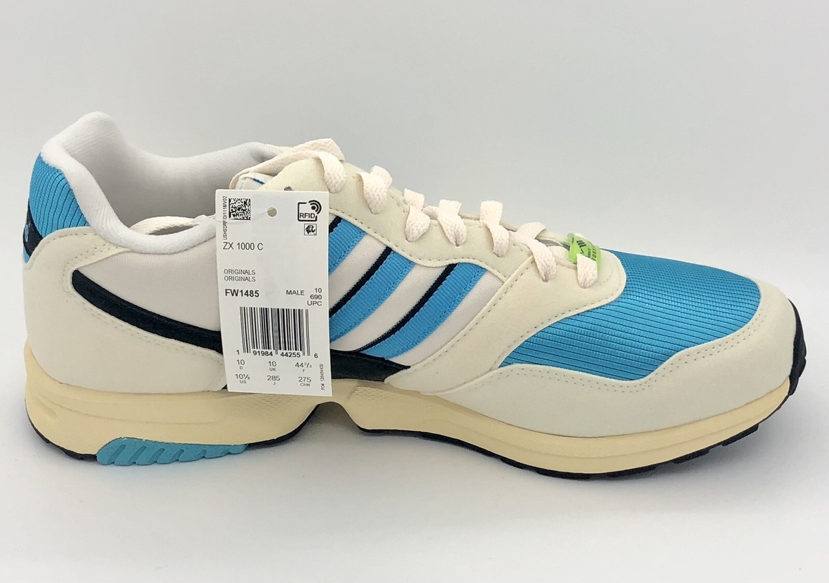Adidas ZX 1000 C Athletic Sneaker Retro Cream/Black/Blue FW1485