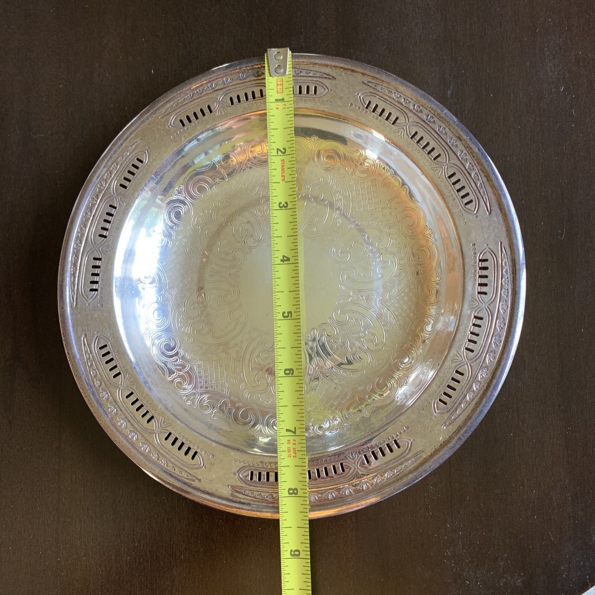 Vintage Viking Plate Silver Plated On E.P. Copper 9” And 8.5” Dish