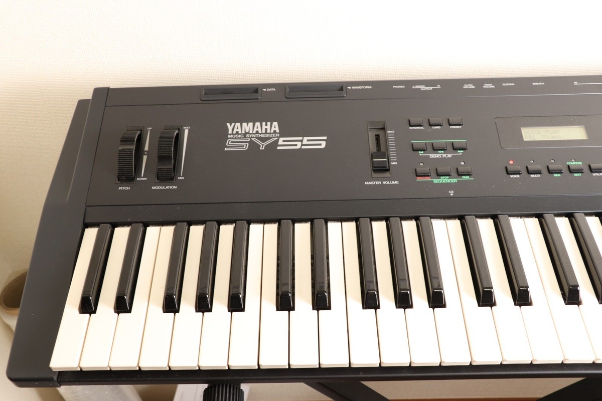 Yamaha SY-55 61-Key Keyboard Black Synthesizer Workstation music