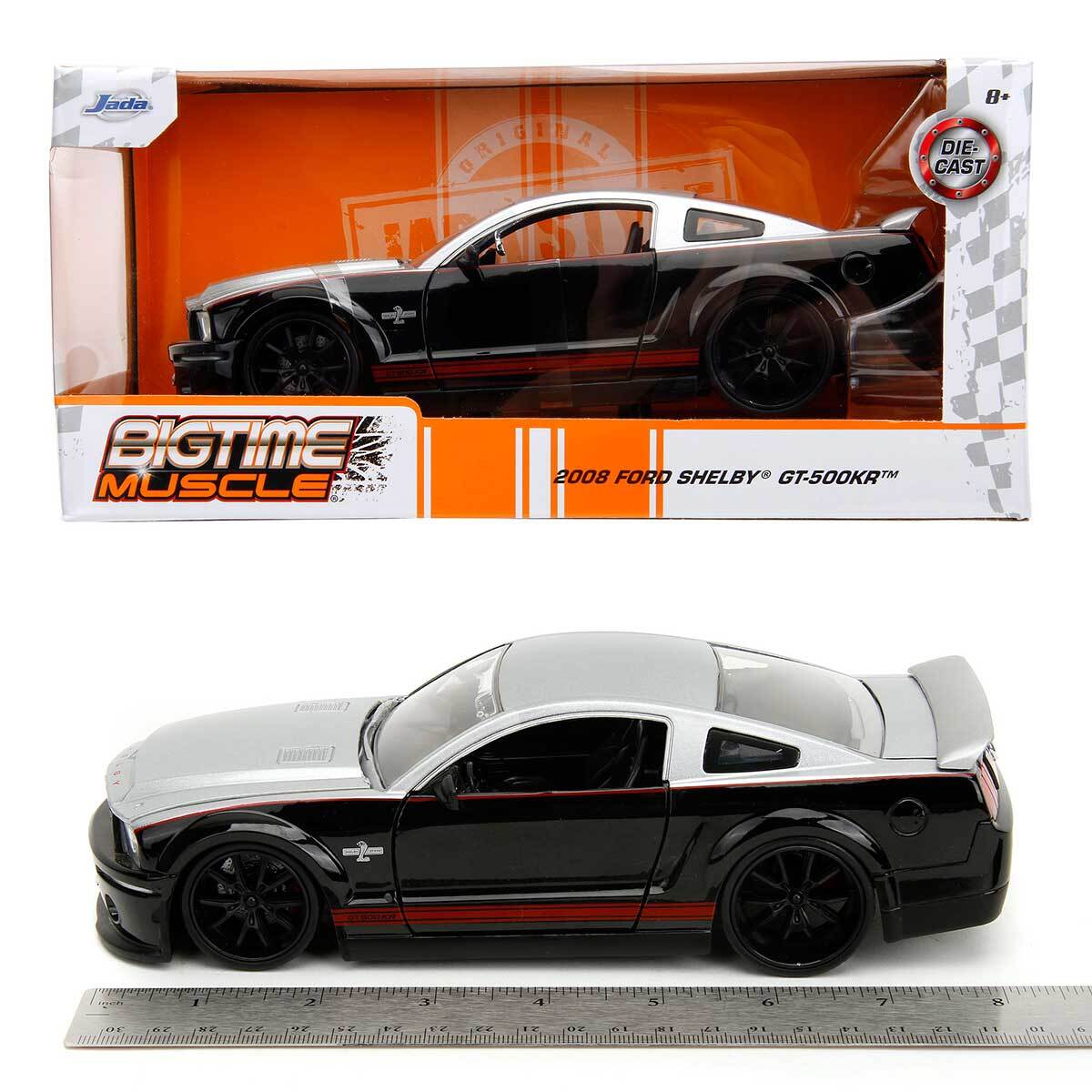 Jada Toys Bigtime Muscle Series: 2008 Shelby GT-500KR (Silver