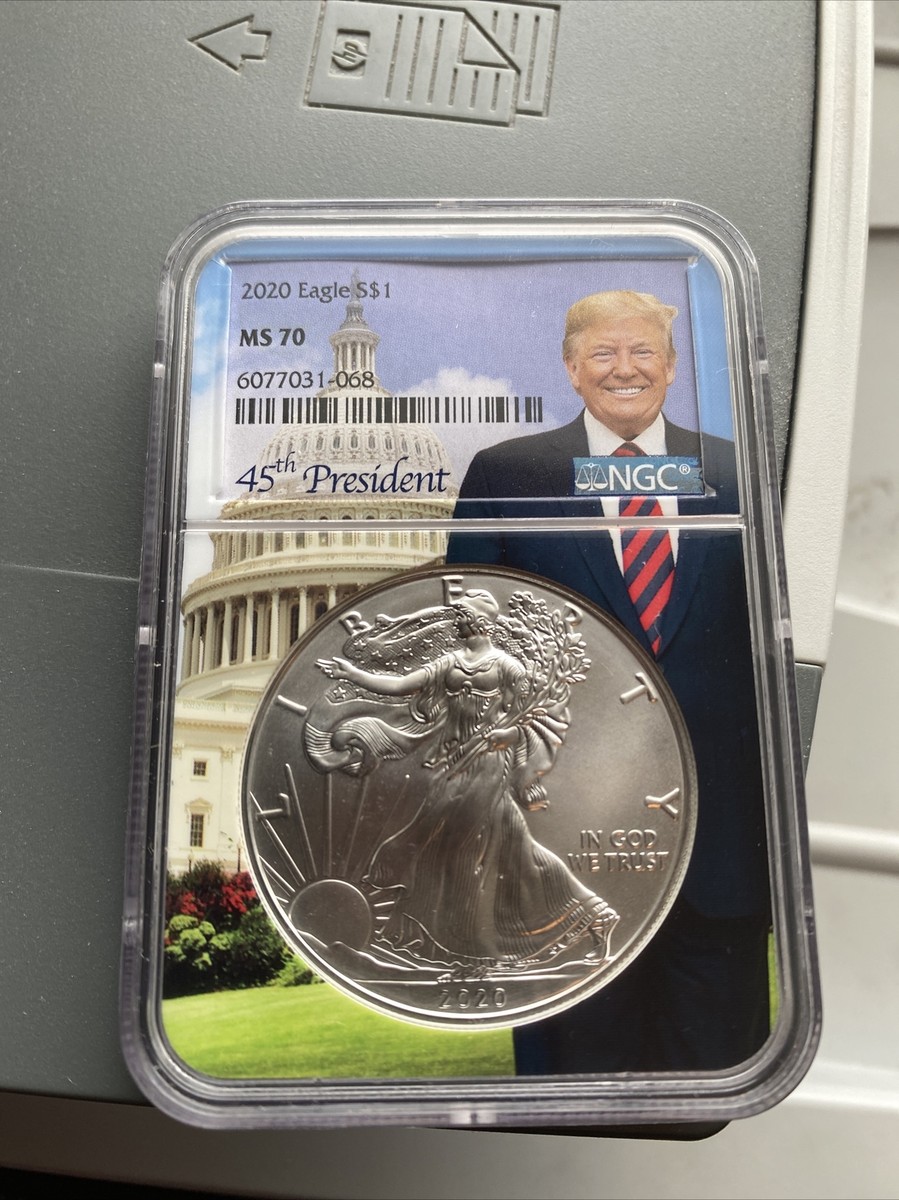 希少！イーグル銀貨 トランプ大統領 2020 PCGS MS70 楽天市場】【PCGS