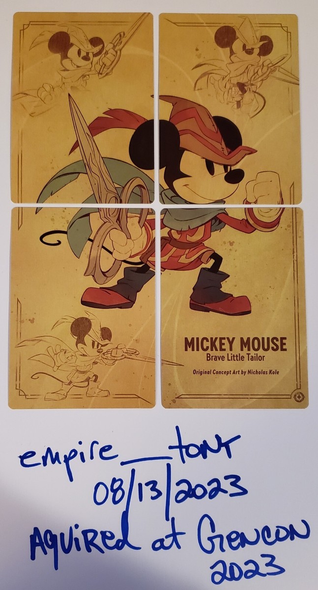 Mickey Brave Little Tailor foil おまけ大谷カード Disney Lorcana