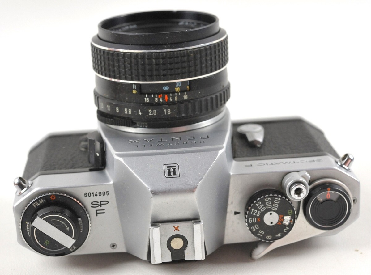 Asahi Pentax Spotmatic F Chrome 35mm Film SLR /w SMC Takumar 55mm