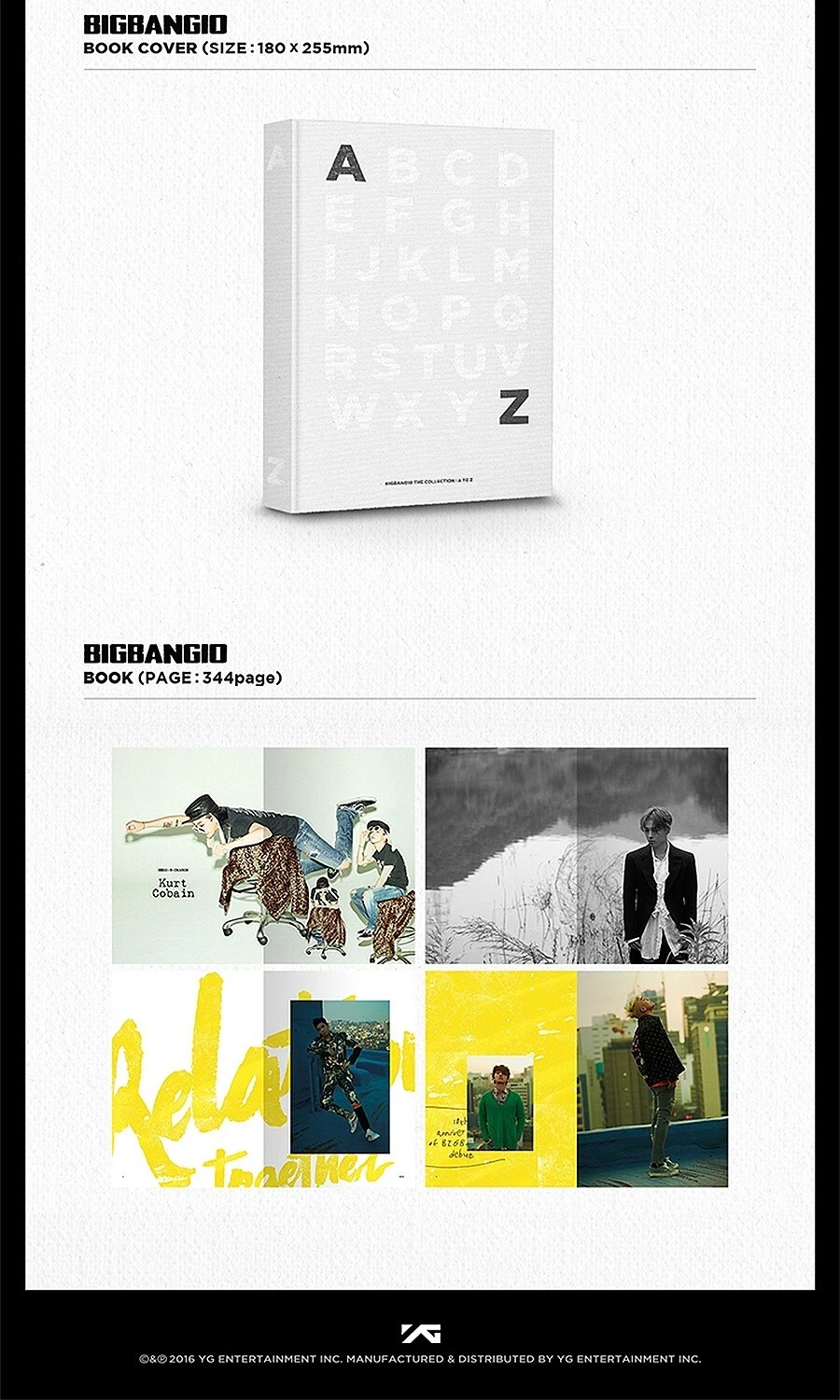 BIGBANG BIGBANG10 THE COLLECTION : A TO Z PHOTO BOOK /344p