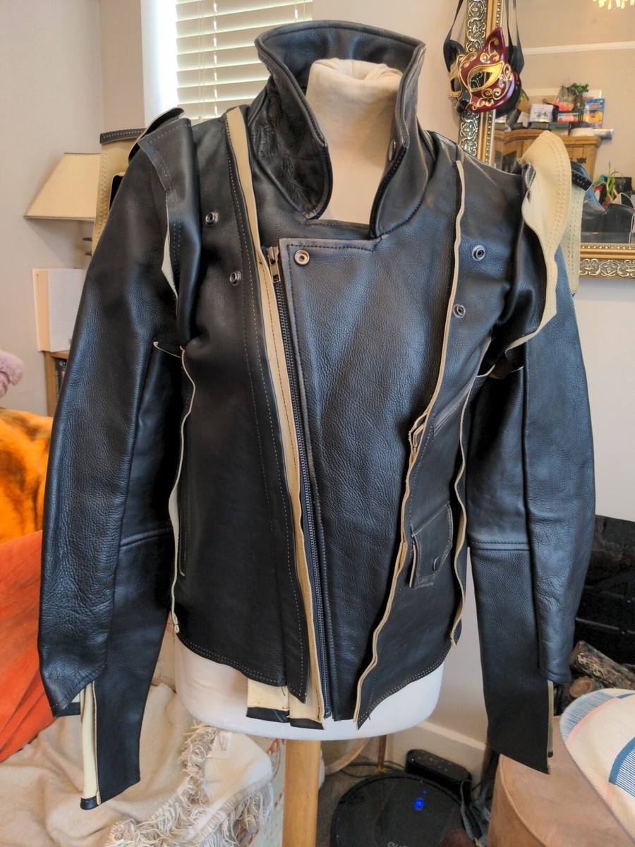 MAISON MARTIN MARGIELA H&M Black Deconstructed Leather Women's