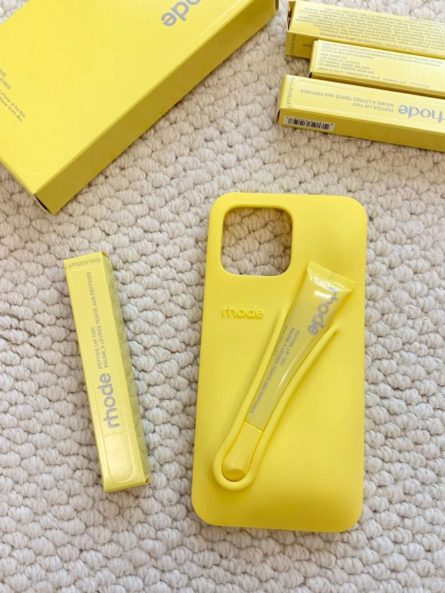 Rhode LEMONTINI Case For IPhone 15 PRO MAX Phone Case + LIP TINT