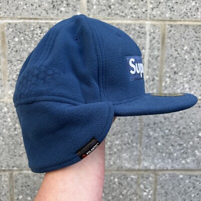 Supreme Box Logo World Famous New Era 59fifty Polartec Sz 7 1/2