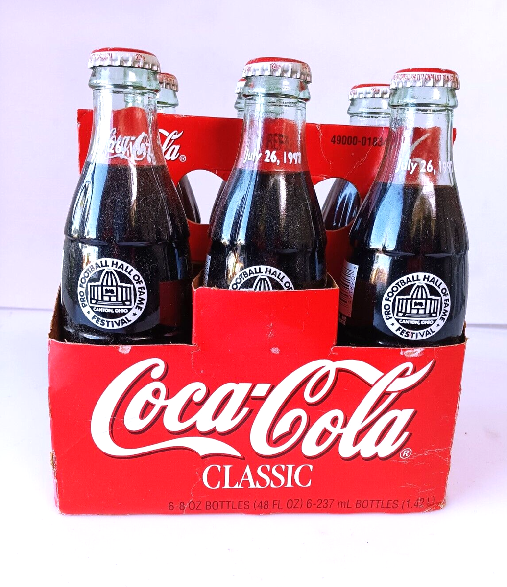 Collectors 1997 Football Hall of Fame Inductees Coca-Cola - 6 Pack