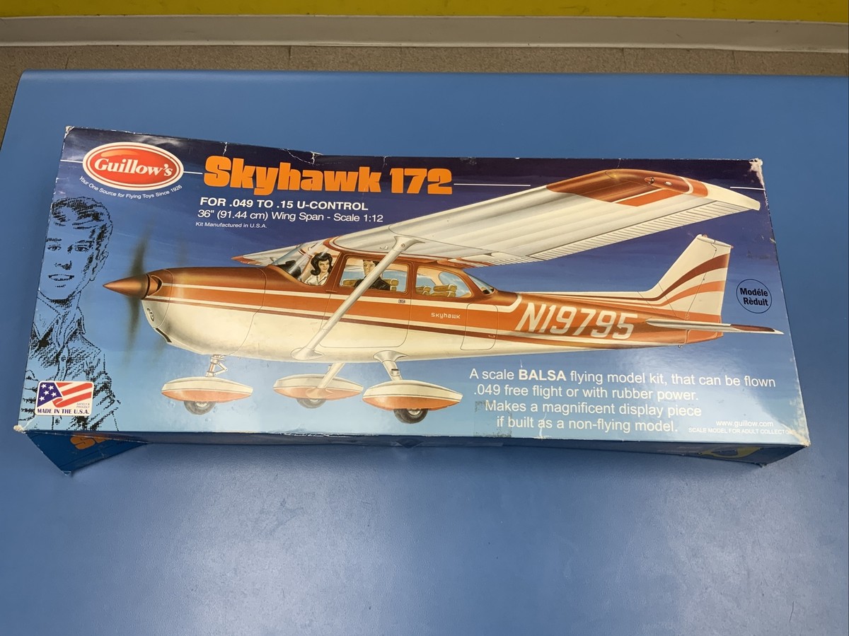 Guillows Cessna Skyhawk 172 Balsa Wood Flying Model Kit 802