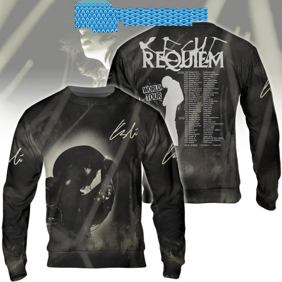 Keshi Requiem HoodieフードジップパーカーS Keshi Requiem Hoodie