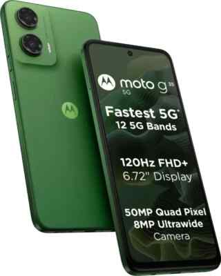 MOTOROLA g35 5G Factory Unlocked Dual SIM 4GB RAM 128GB-GREEN-NO