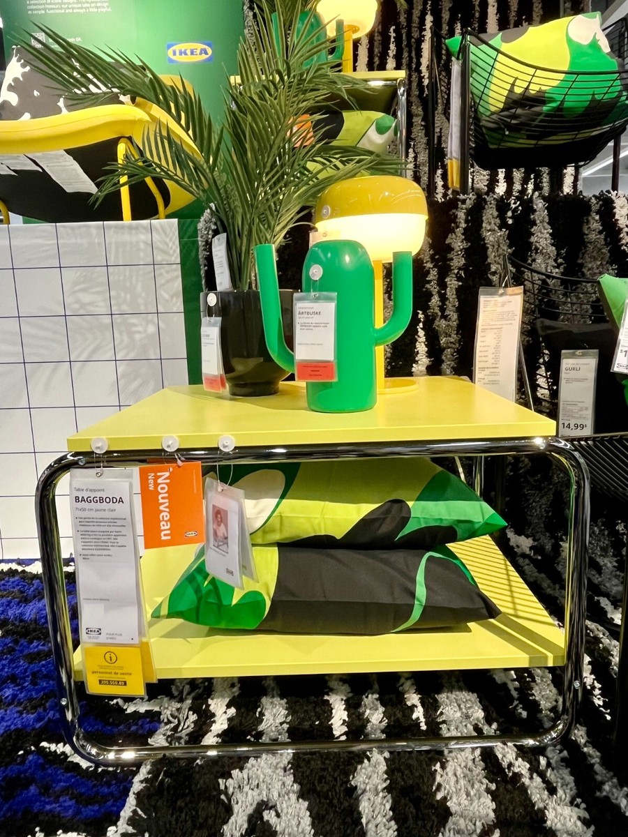 IKEA BAGGBODA バッグボーダ サイドテーブル イケア イエロー 美品