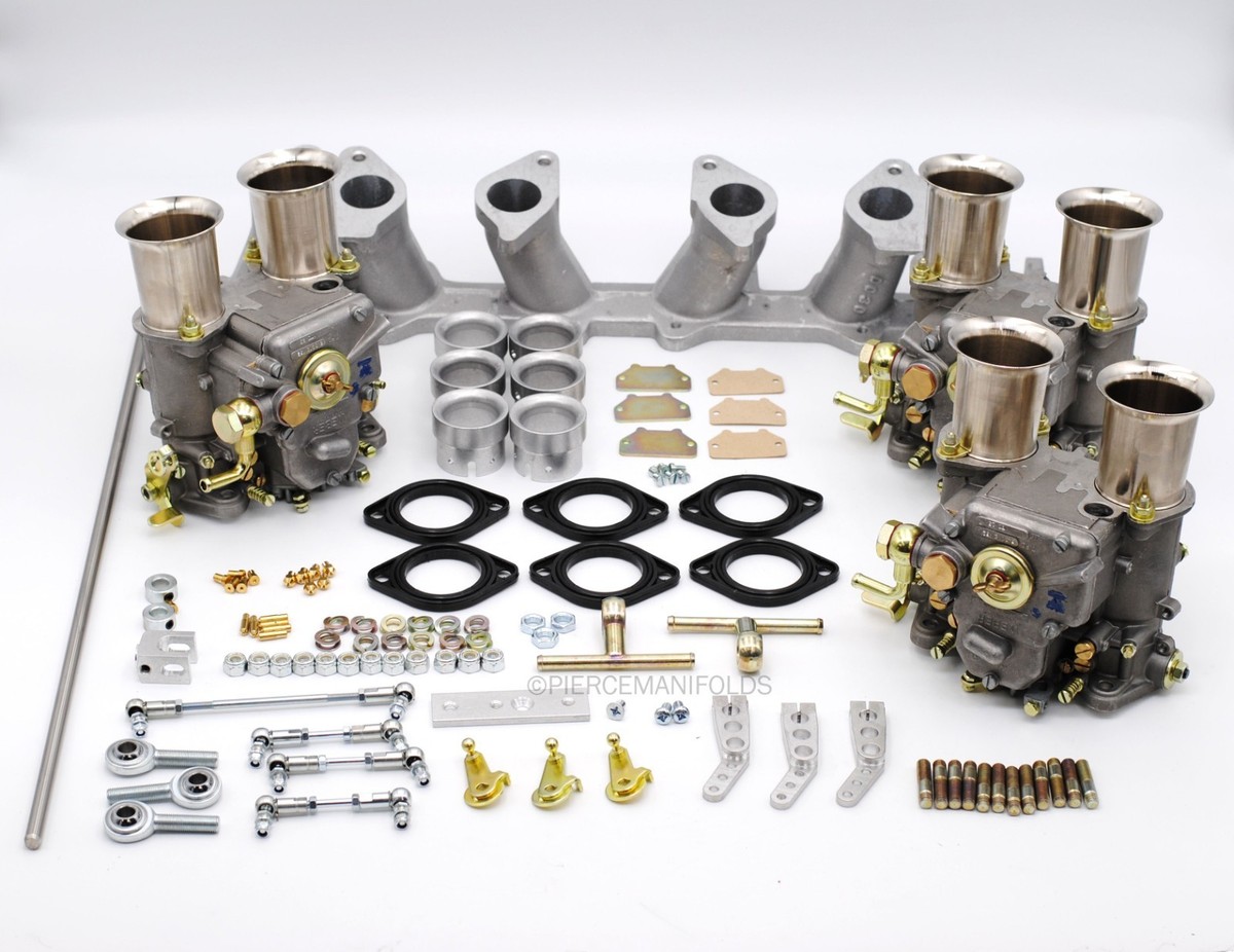 TRIPLE WEBER DCOE KIT K659-45 GENUINE WEBER CARBS ALL NEW FIT