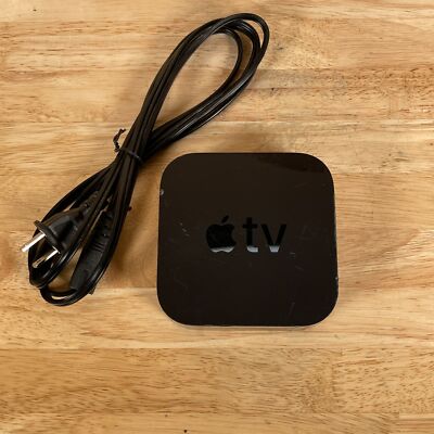 Apple TV A1842 Black Wireless Portable 32GB Memory 4K HDR Digital
