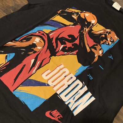 Vintage 1990's Michael Jordan Nike Air Jordan Gray Tag Graphic Tee
