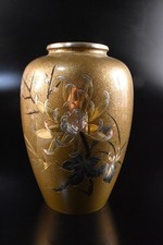 铜金色日本古董花瓶| eBay