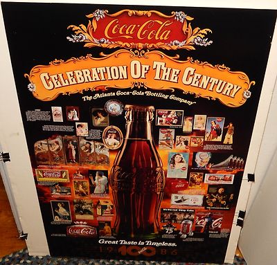 COCA COLA CELEBRATION OF THE CENTURY 1986 HUGE COLOR POSTER | eBay