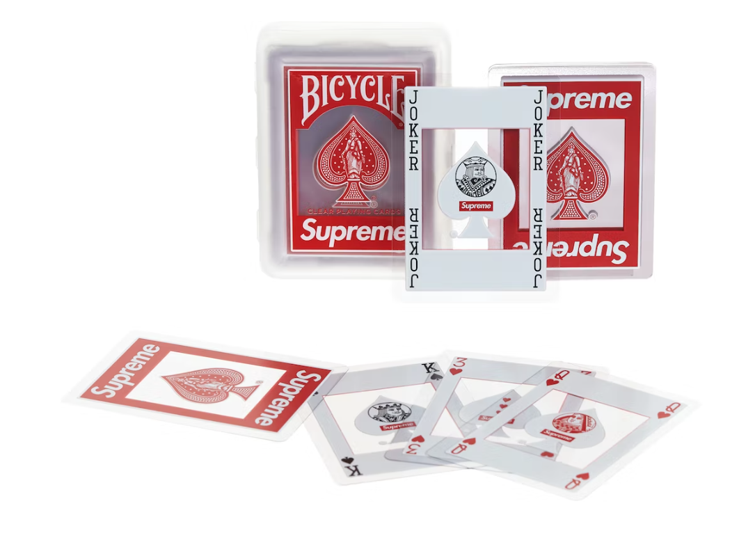 Supreme Bicycleクリアトランプ Supreme/Bicycle Clear Playing Cards