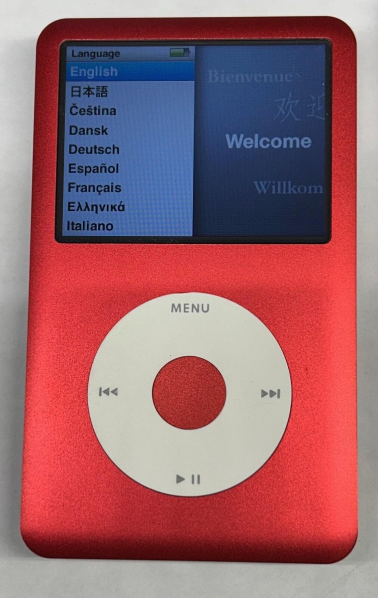 APPLE iPOD CLASSIC 7th Gen Red Special U2 Edition 128GB SSD