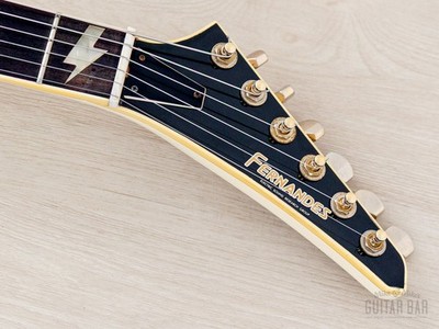 1985 Fernandes X-1 Neck Through Explorer Vintage Guitar White