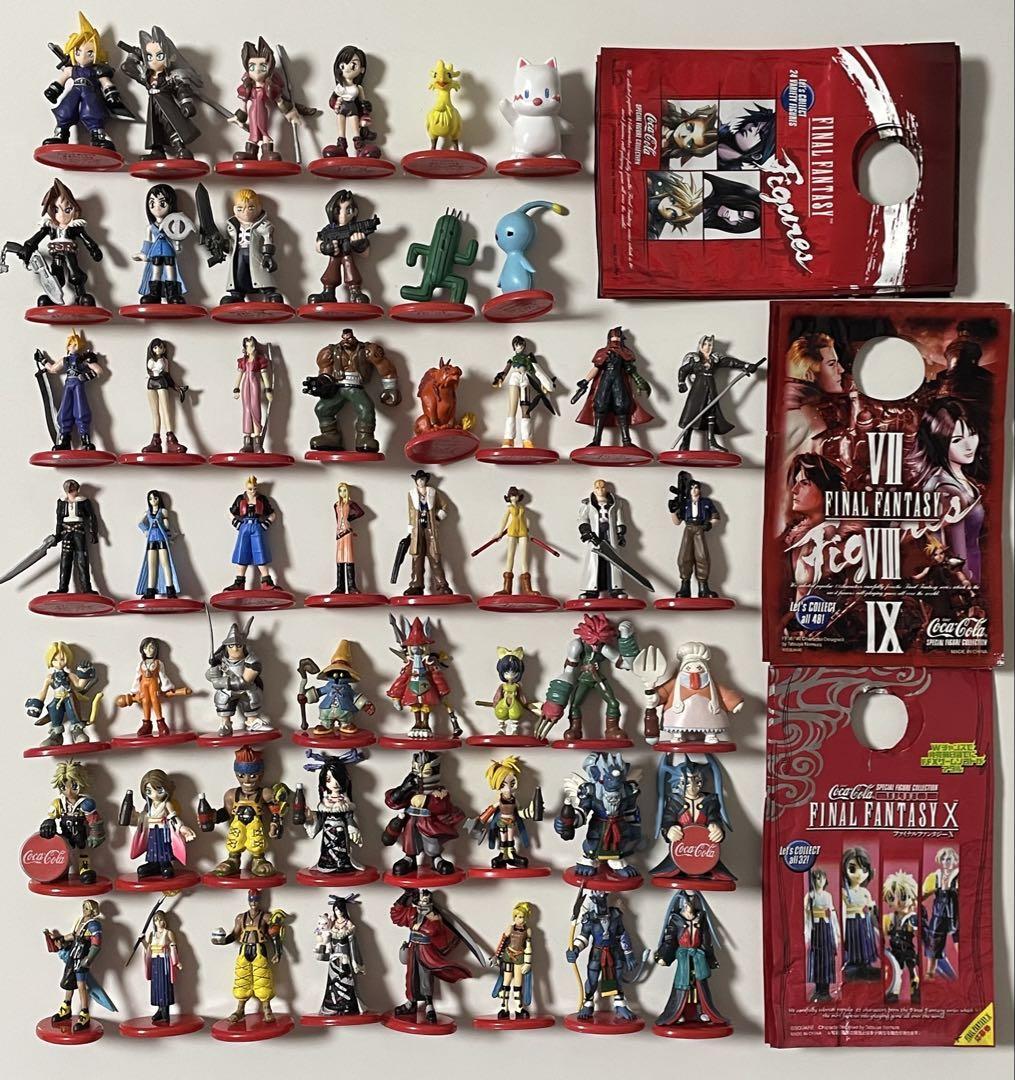 Final Fantasy Coca-Cola Figure Color Complete Set FF7 8 9 10 All