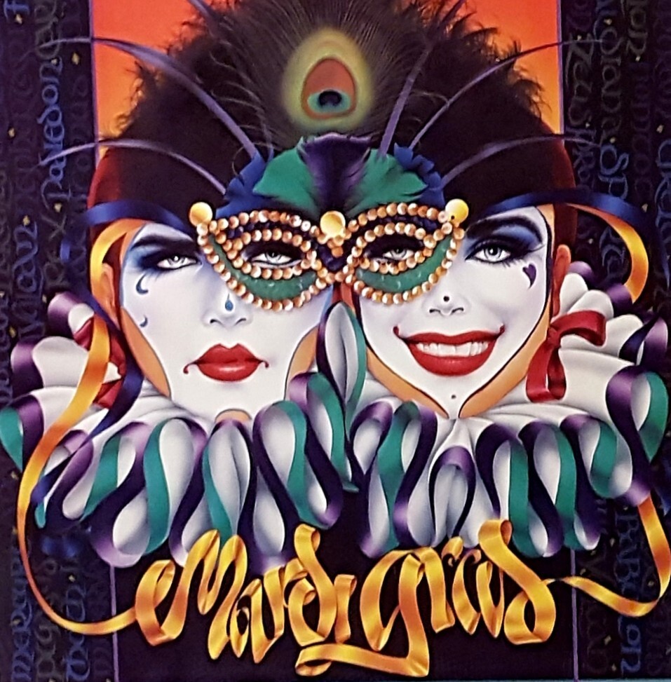 1987 Andrea Mistretta Mardi Gras Poster, Unframed **READ** | eBay