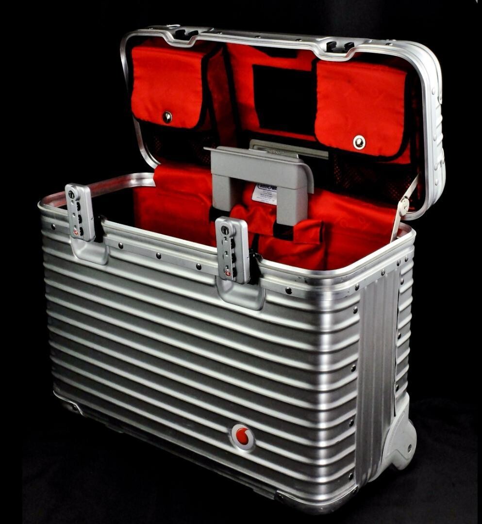 Rimowa Topas Vodafone Edition 36L SIlver Pilot Trolley | eBay