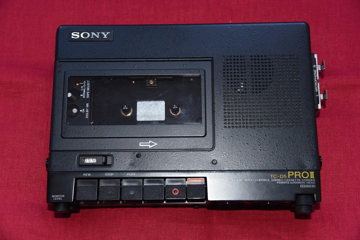 Sony TC-D5PRO II Stereo Cassette Player Recorder Working NEW BELTS
