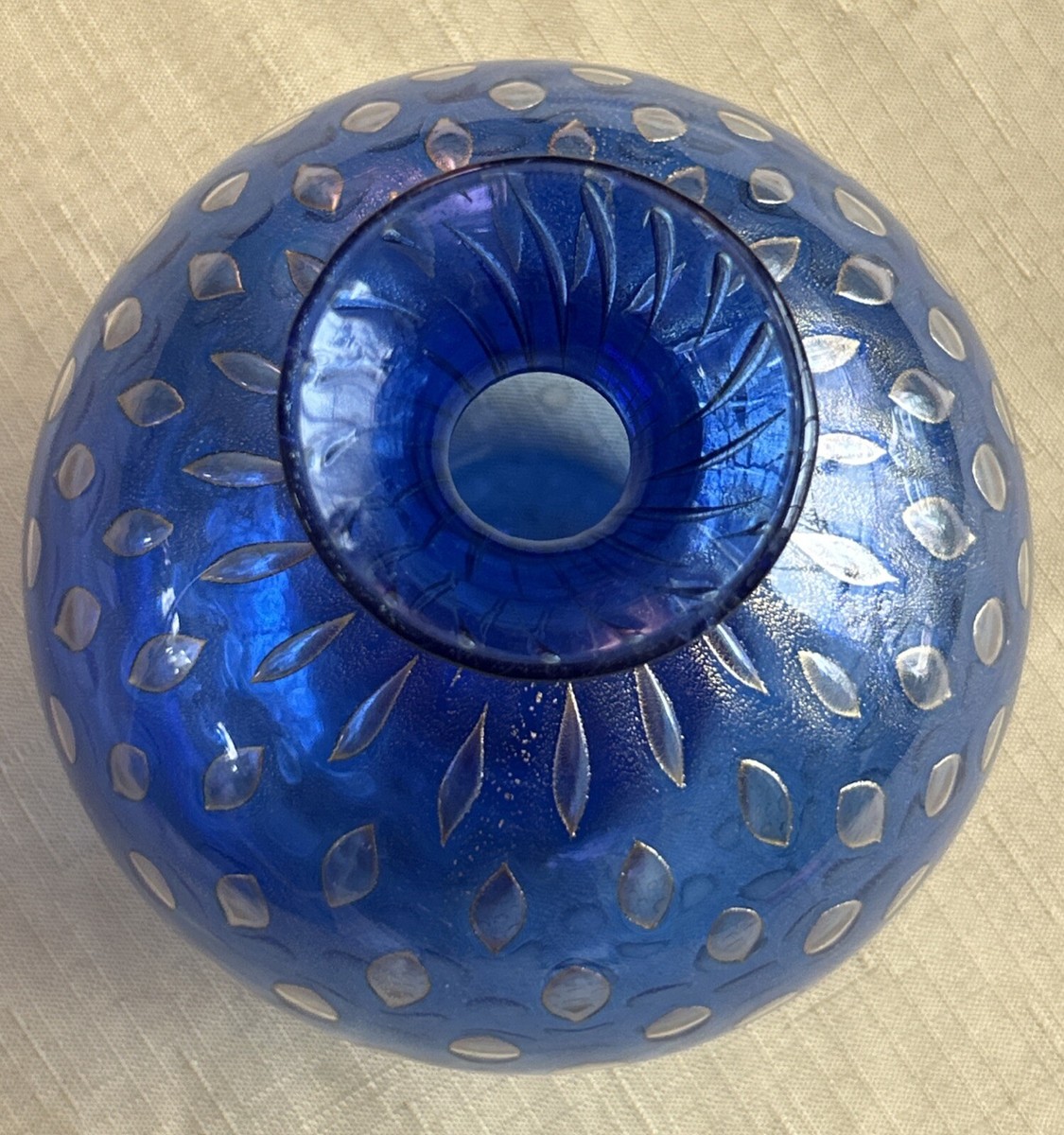 MURANO ARCHIMEDE SEGUSO ムラノ ブルー グラス MURANO ARCHIMEDE