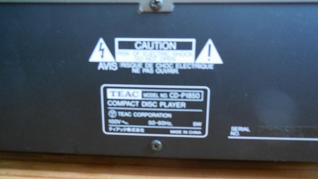 379 TEAC ティアック CD-P1850 CDプレーヤー 379 TEAC ティアック CD