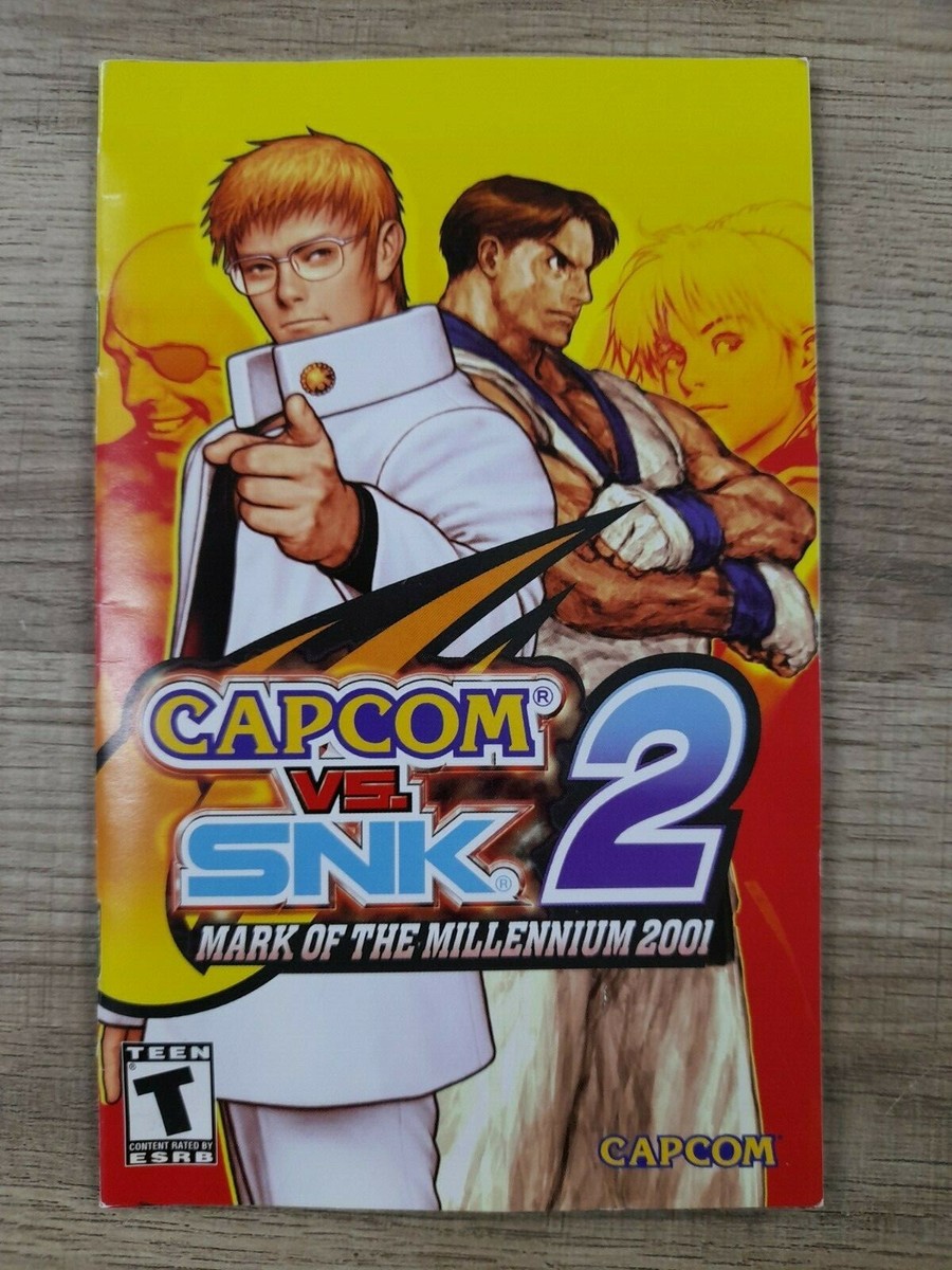 AUTHENTIC COVER & MANUAL ONLY - NO GAME - CAPCOM VS SNK 2 - PS2 | eBay
