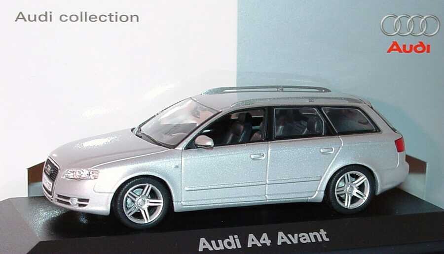 AUDI A4 8E B7 AVANT 3.2 V6 QUATTRO S-LINE SILVER 1:43 MINICHAMPS