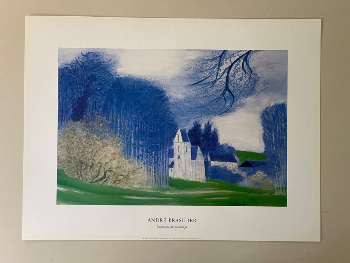 ANDRE BRASILIER,”LOUPEIGNE AU PRINTEMPS”, RARE AUTHENTIC 1999 ART