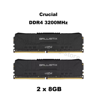 Crucial Ballistix 16GB (8GBx2) DDR4 3200MHz 288pin DIMM Desktop