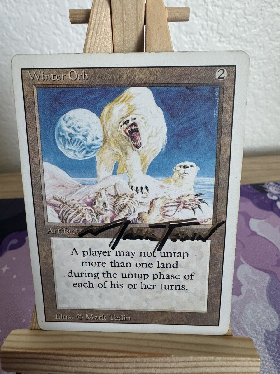 Winter Orb - Mark Tedin Shadow Signed MTG Revised 3rd Edition